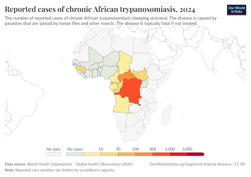 A thumbnail of the "Reported cases of chronic African trypanosomiasis" chart